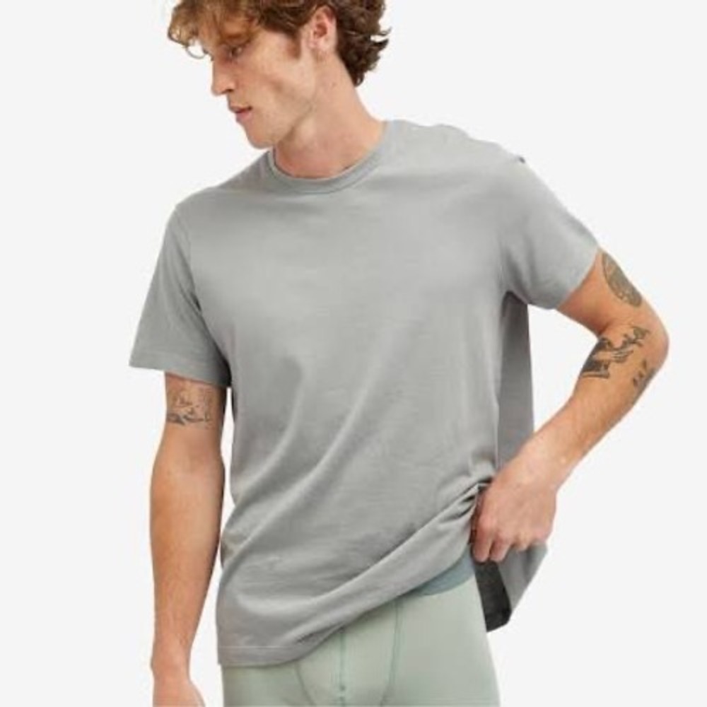 Skims Cotton Classic T-Shirt Pacific Grey XL TP-TSH-5701M